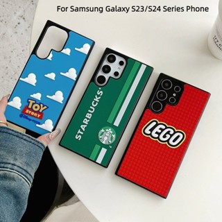 SAMSUNG 3d 星巴克樂高玩具總動員矽膠手機殼三星 Galaxy S24 Ultra S23 S24 Plus S