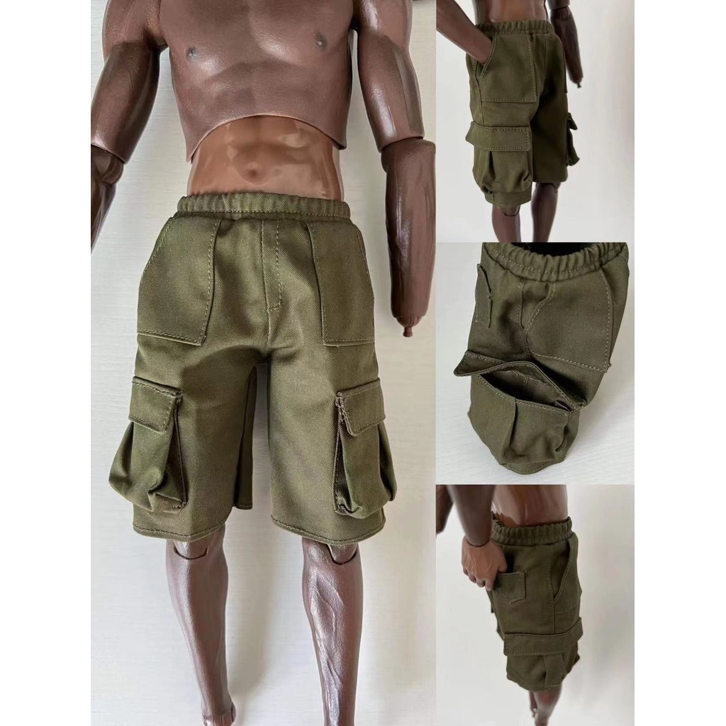 特價促銷工裝褲1/6兵人12寸多口袋寬鬆潮流手辦玩偶公仔模型 護具配件