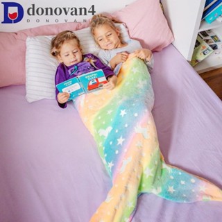 DONOVAN美人魚睡袋,法蘭絨軟彩虹美人魚毛毯,午睡睡袋通用舒適好看美人魚尾巴毯首頁