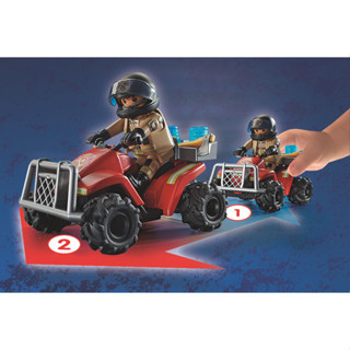 德國進口摩比世界playmobil城市系列廣場火力 警車拼裝積木玩具 AZRS