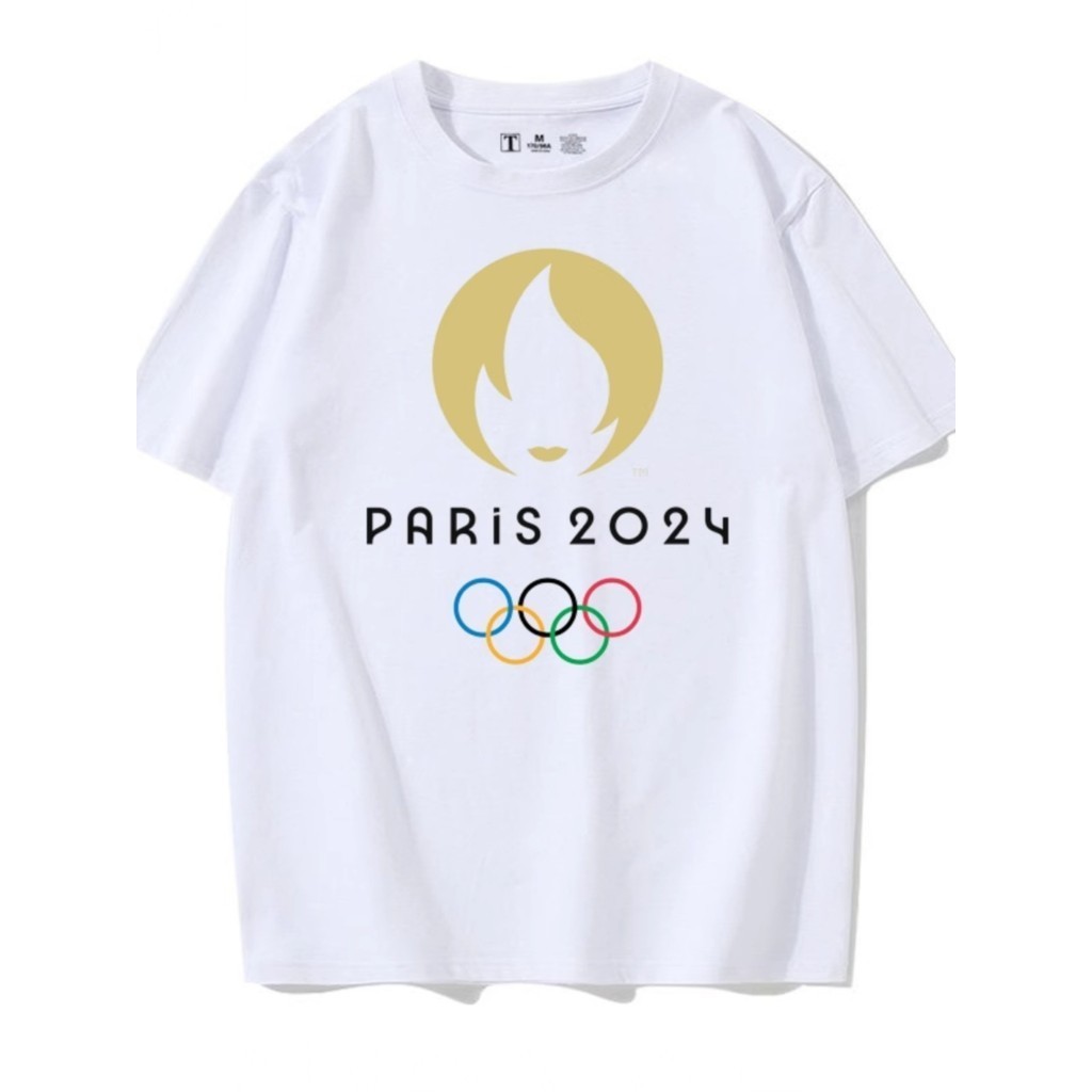 ✨ ✨爆款現貨 ✨2024巴黎奧運會T恤會徽吉祥物純棉衣服國家隊運動衫男女通款兒童