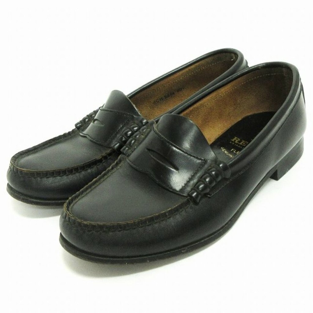 REGAL 5鞋子 樂福鞋二十三 黑色 皮革 日本直送 二手