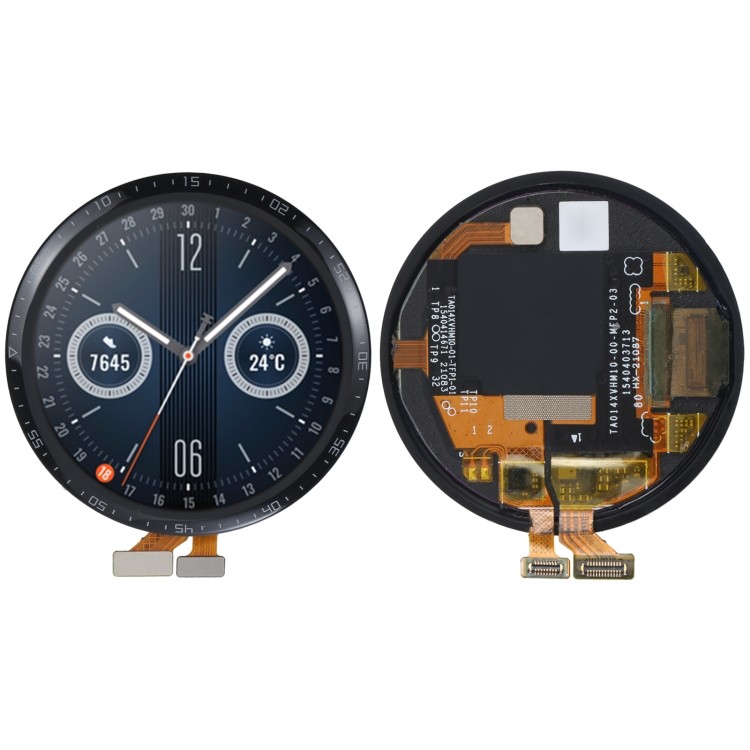 準備發貨雙電纜版 LCD 屏幕和數字化儀完整組件適用於華為 Watch GT 3 46 毫米 JPT-B19
