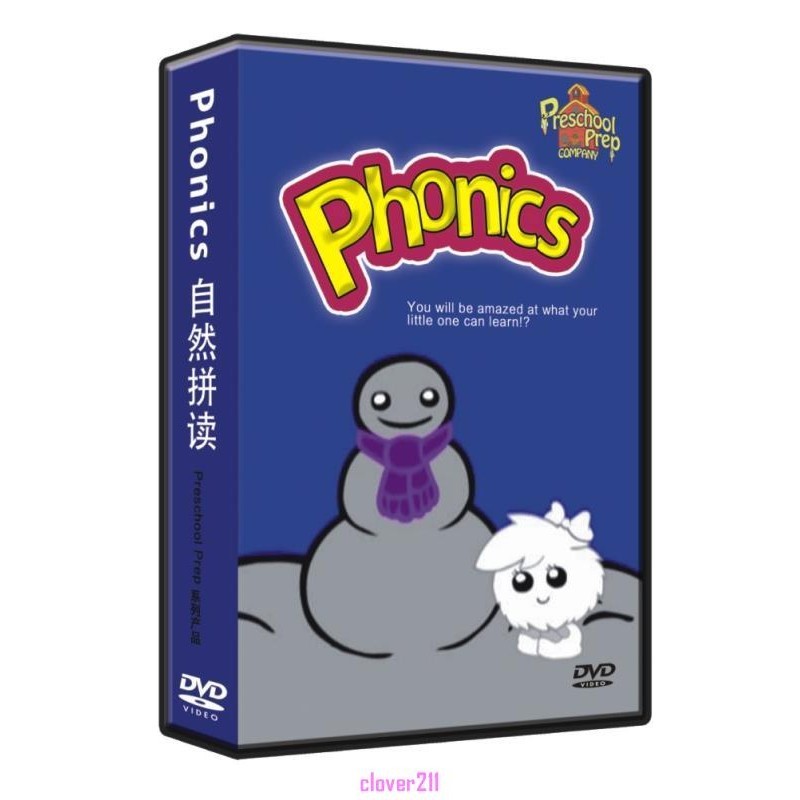 【全新版】盒裝動畫DVD Phonics 自然拼讀 Preschool prep 學齡前認知