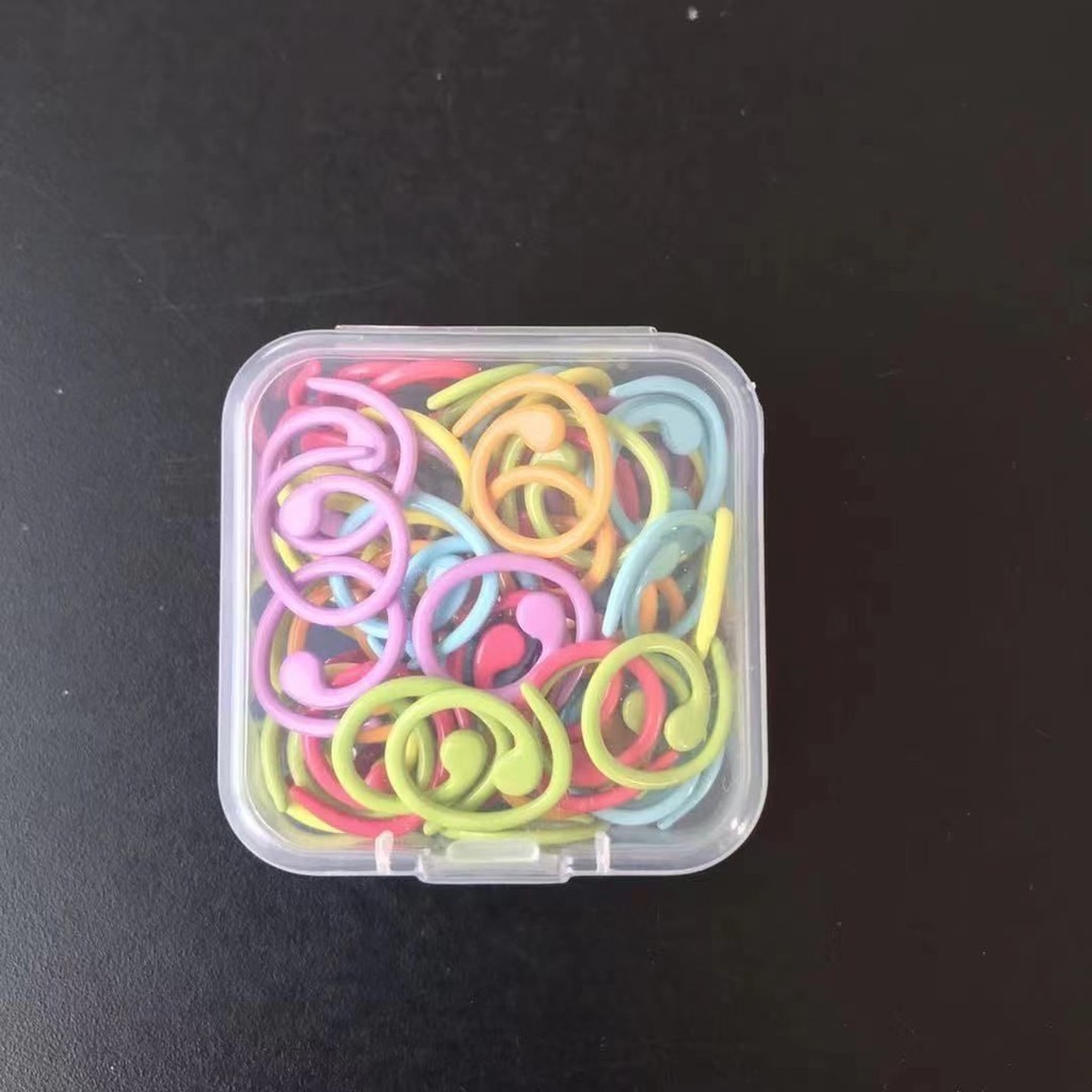 新款記號扣編織金屬記號扣棒針DIY編織工具毛線圍巾豆芽式開口圈