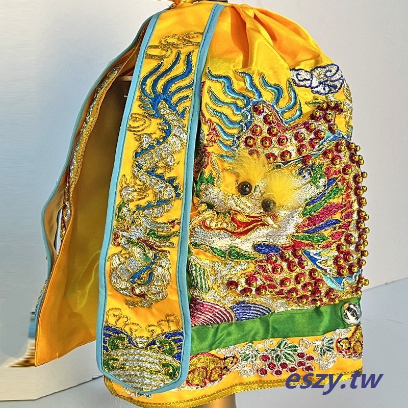 【自在佛具】神明衣服臺版手工凸繡神像披風土地公媽祖服飾龍袍神衣