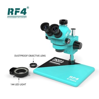 Rf4 全新升級 2023 年全新顯微鏡旋鈕 6 檔精確鎖定 7-50X 放大倍率變焦三目 RF-7050PRO