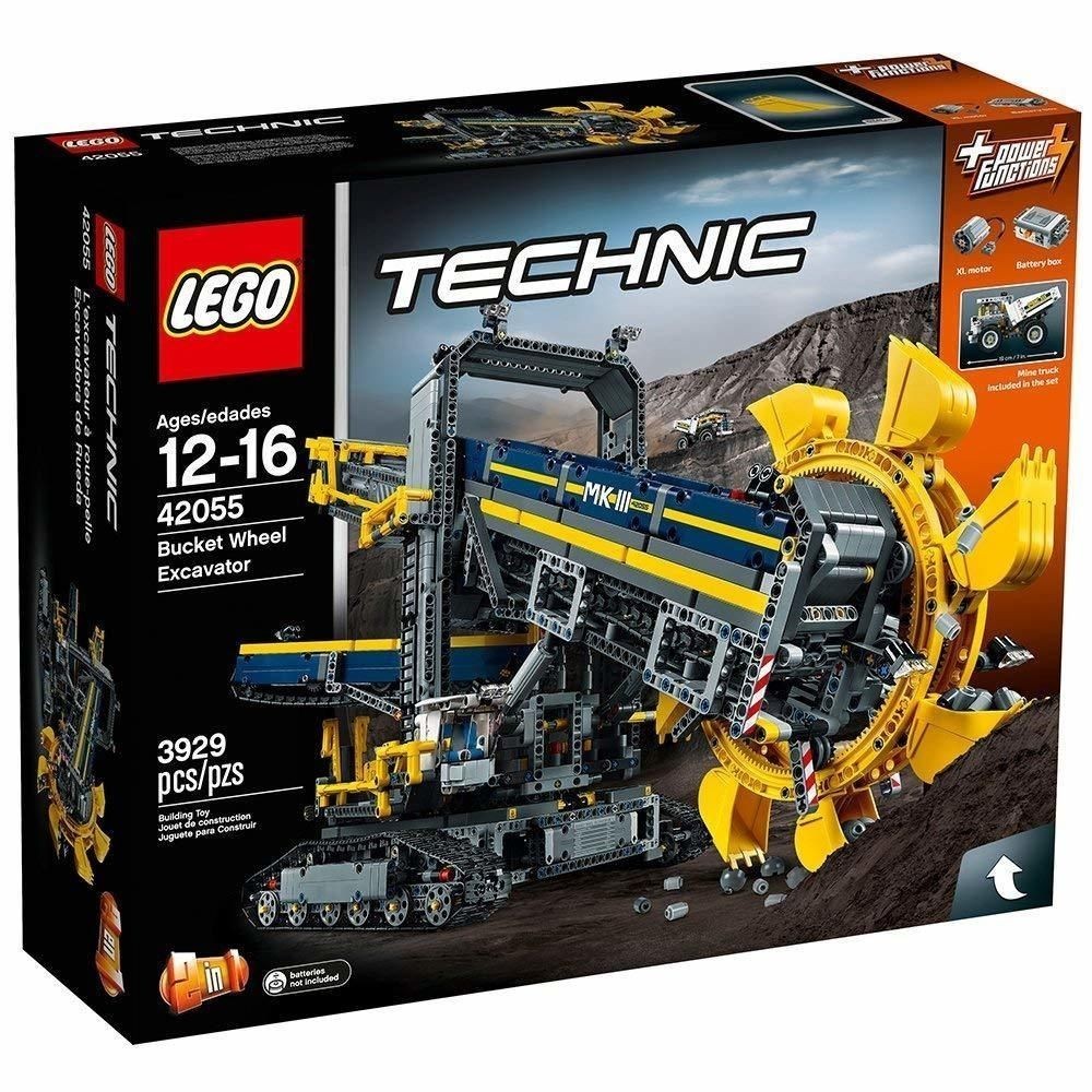 【大陸生產-誠信第一】LEGO樂高機械組系列 42055 大型鬥輪式挖掘機Technic 積木玩具