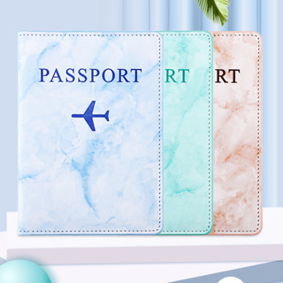 KANG真皮KANG真皮護照包機票夾油邊大理石紋護照套旅行護照保護套證件夾定LOGO