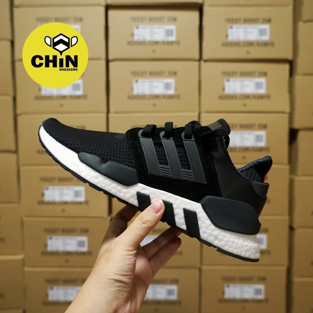 高品質 ADD EQT Support 91/18 黑色 B37520 慢跑鞋 Boost 底