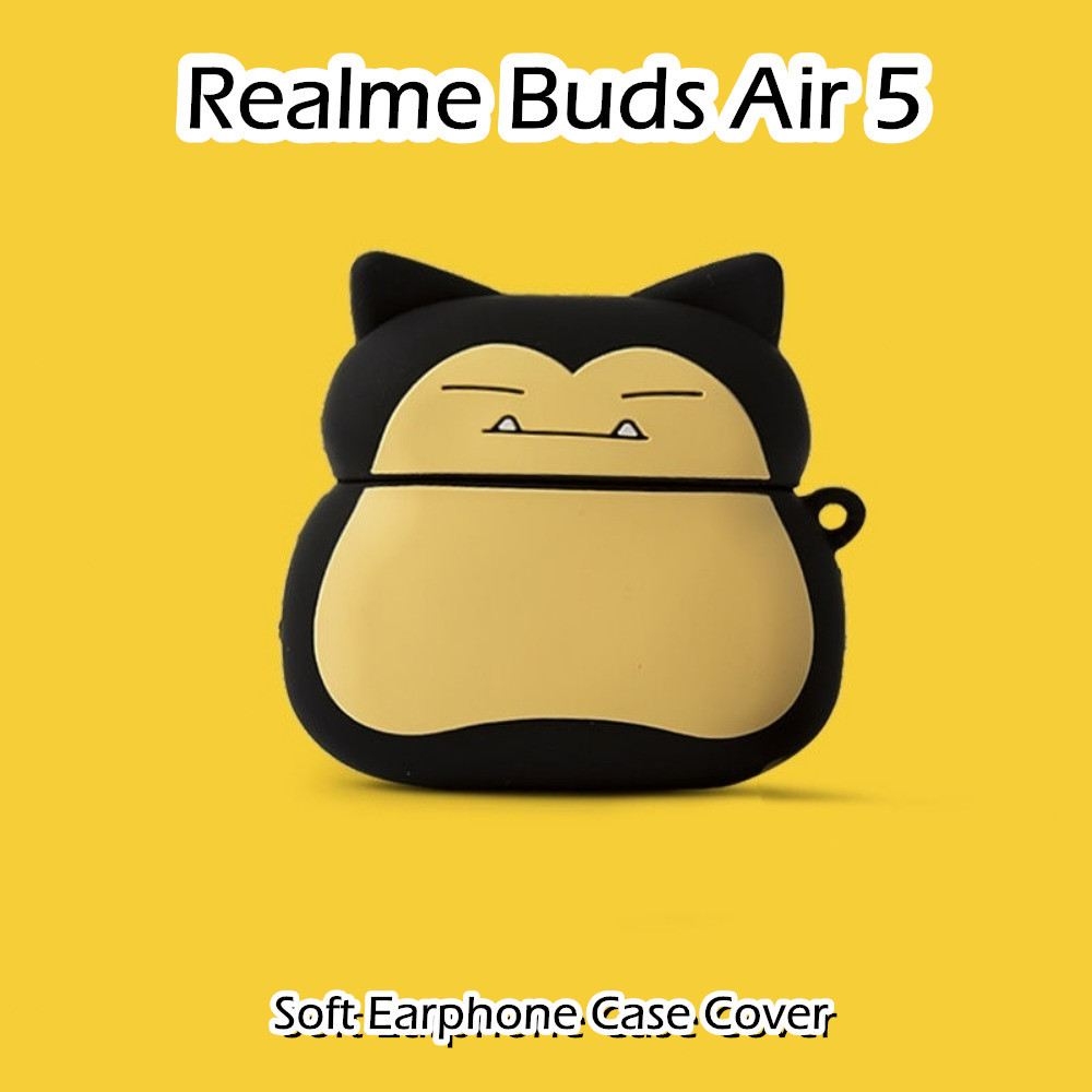 【快速發貨】適用於 Realme Buds Air 5 保護套搞笑卡通造型軟矽膠耳機套保護套
