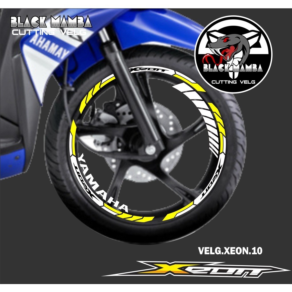 山葉 切割貼紙輪輞 XEON STICKER LIS 列表變化輪胎/VELG YAMAHA XEON 10