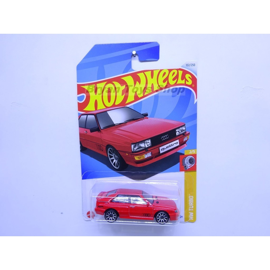 Merah Hot Wheels 87 奧迪 Quattro 純紅