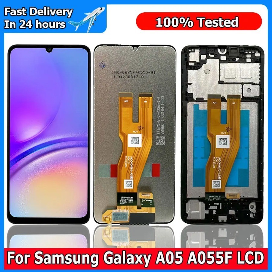 原廠手機液晶觸控螢幕總成適用於三星Samsung Galaxy A05 A055 A055F 維修替換件 配件 備件