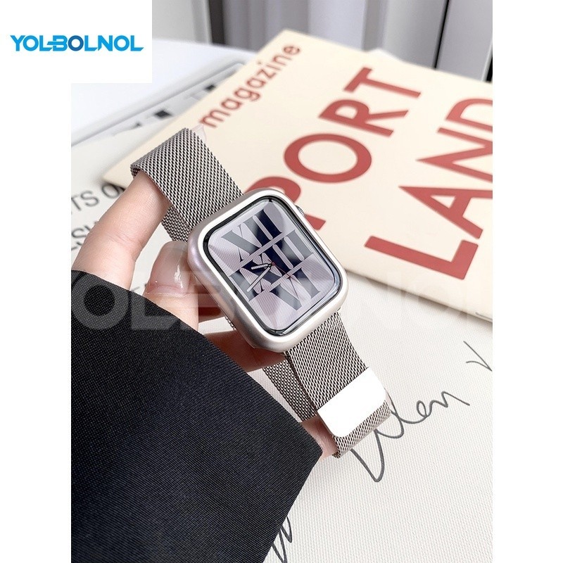YBN霧面原機色錶殼 錶框 Apple Watch 7代保護殼  星光色錶殼 S9 S8 45mm 41 40 44mm