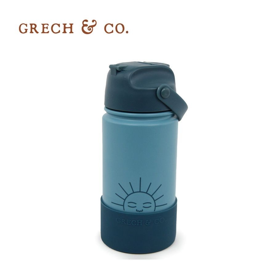 GRECH & CO.不鏽鋼吸管水壺/ 420ML/ 海水藍 eslite誠品