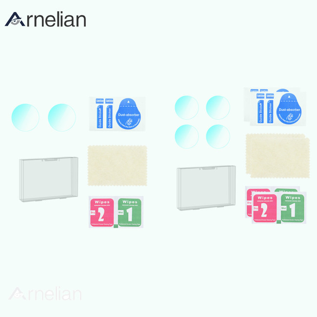 Arnelian 鏡頭保護膜相機鋼化玻璃鏡頭保護膜兼容 DJI Mini 4 Pro 無人機配件