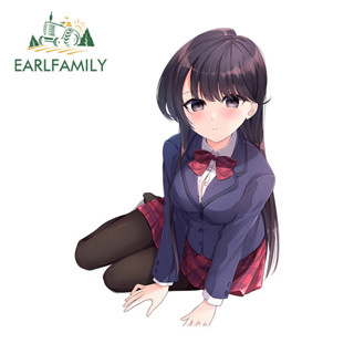 EARLFAMILY 13 釐米 x 8.9 釐米 Komi Shouko 汽車貼紙防水露營車不倒翁筆記本電腦擋風玻璃貼