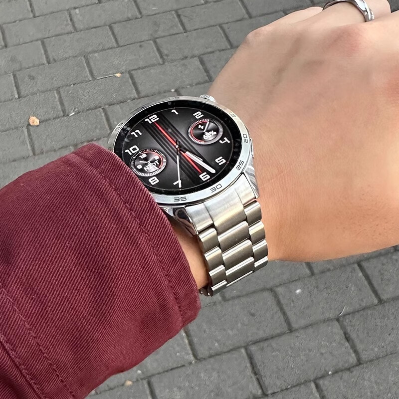 秒變gt4尊享版適用華為gt4錶帶46mm金屬watch GT4手錶專用不鏽鋼