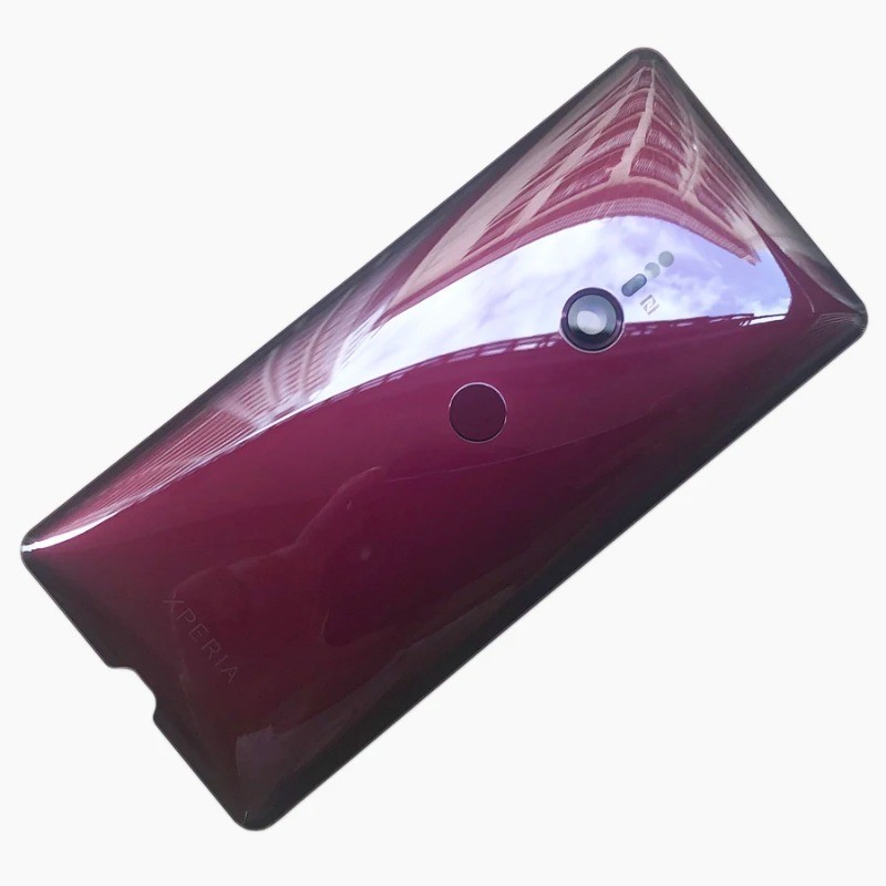100% 原裝玻璃適用於索尼 Xperia XZ3 背面電池蓋外殼門後殼蓋帶指紋相機鏡頭 + 膠帶
