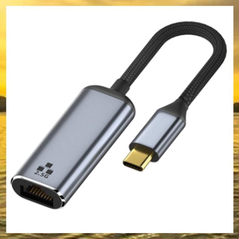 (Z I H F)USB C 以太網適配器 2.5 千兆 C 型轉 Lan RJ45 網卡,適用於 Pro USB 3.
