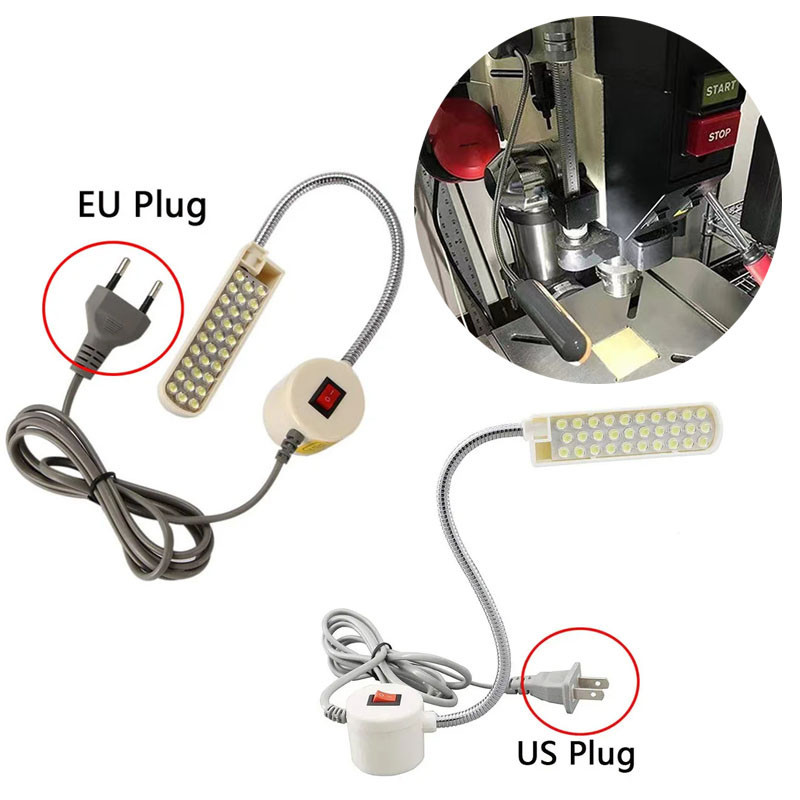 30 LED 縫紉機燈可折疊鵝頸縫紉 LED 工作燈台磁性底座燈用於鑽床工作台