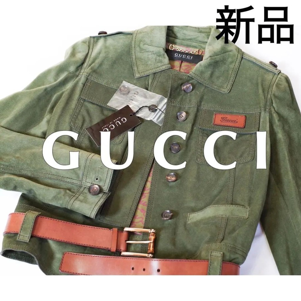 近全新 GUCCI 古馳 腰包 竹節系列 日本直送 二手