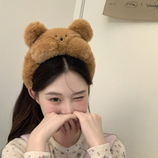 可開發票🎇.SHOOT害羞小熊 可愛毛絨小熊兔子髮箍搞怪卡通頭箍洗臉化妝束髮飾