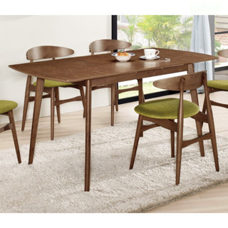 (企業)恩德詩床墊/傢俱-CM羅恩120cm~150cm兩段伸縮餐桌 桌面高階MDF貼實木皮 腳座全橡樛木 會議桌