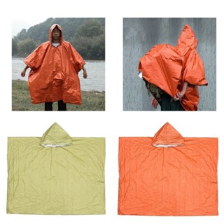Joy 防水雨披雙面雨衣應急野營連帽外套工具