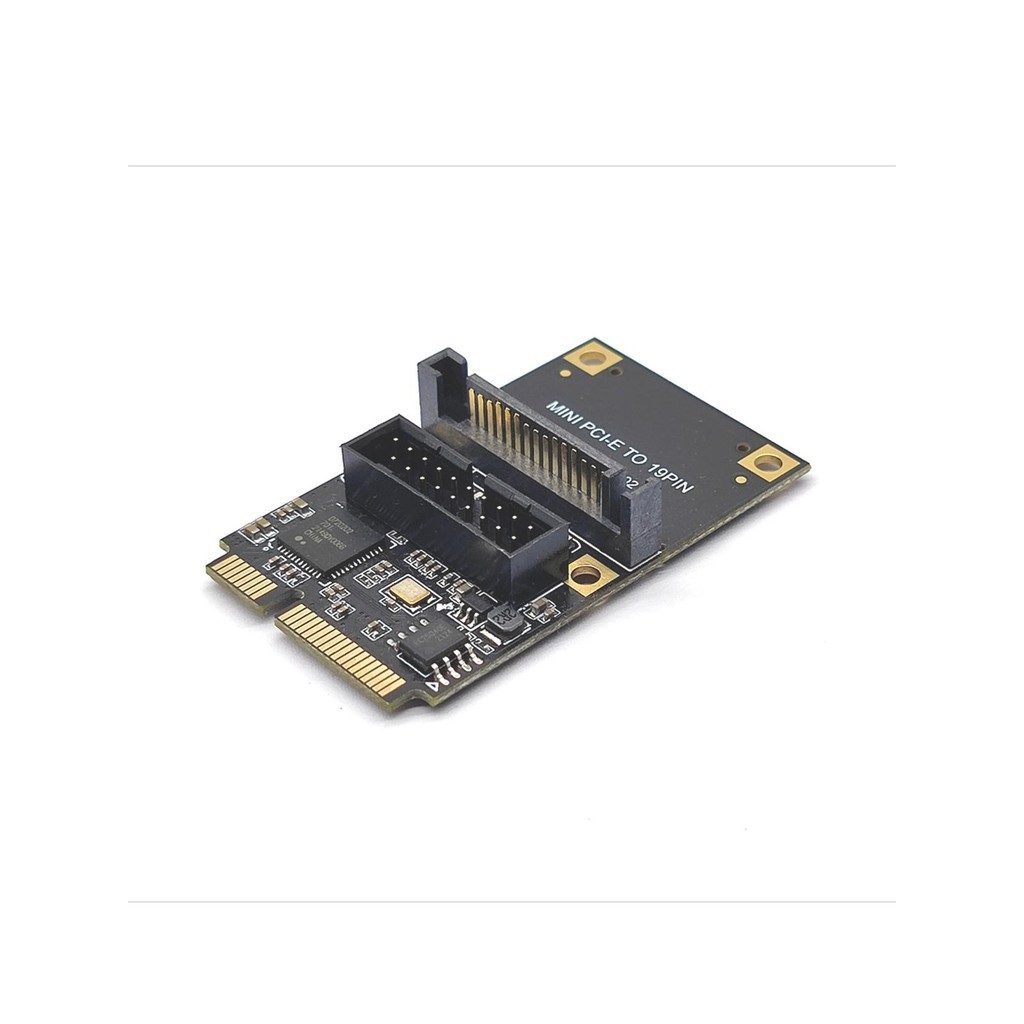 【熱賣現貨】MINI PCI-E轉前置20PIN/19針M2 NVME TO USB3.0擴展卡瑞薩D720202