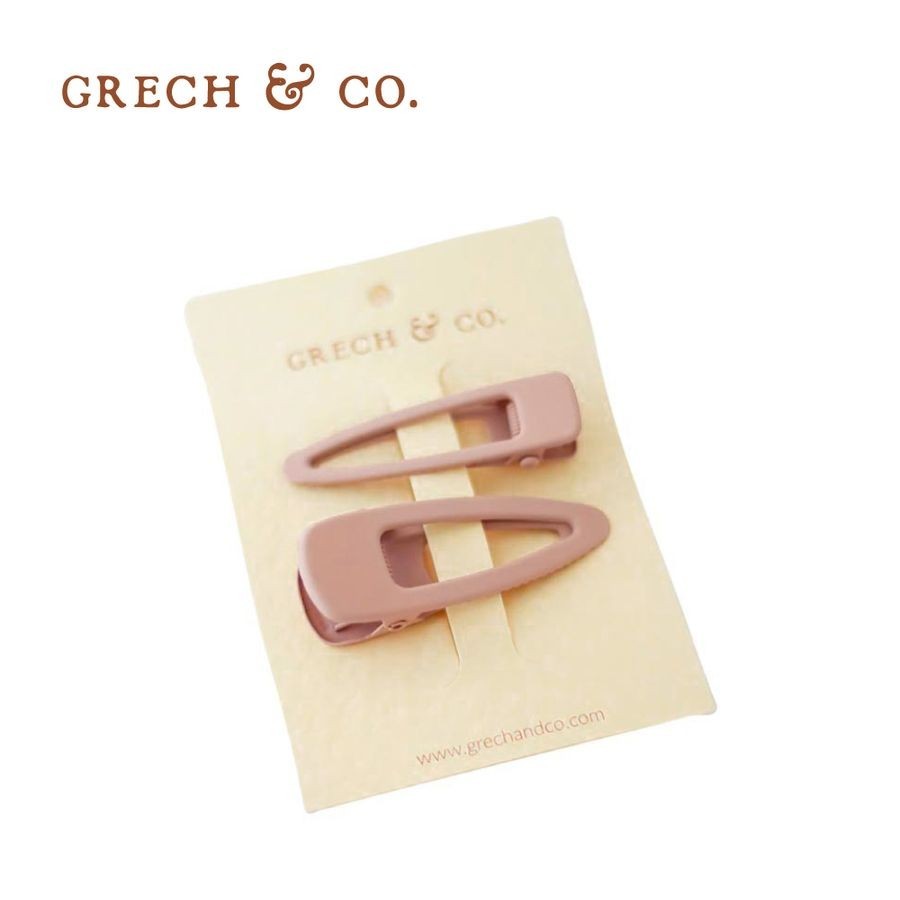 GRECH & CO.髮夾二入組/ 淡粉 eslite誠品
