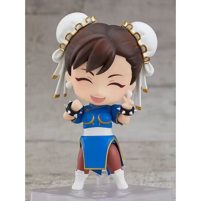 R08V 現貨Q版粘土人 1993# 街霸2 春麗 Chun-Li 換臉可動動漫手辦 公仔