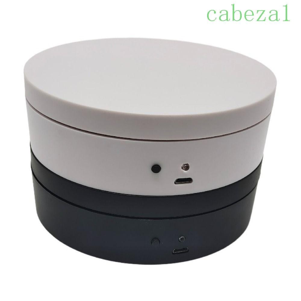 Cabeza 旋轉展示架,電動迷你 360 度轉盤,轉盤 USB 電源耐用 12 厘米旋轉底座珠寶展示架