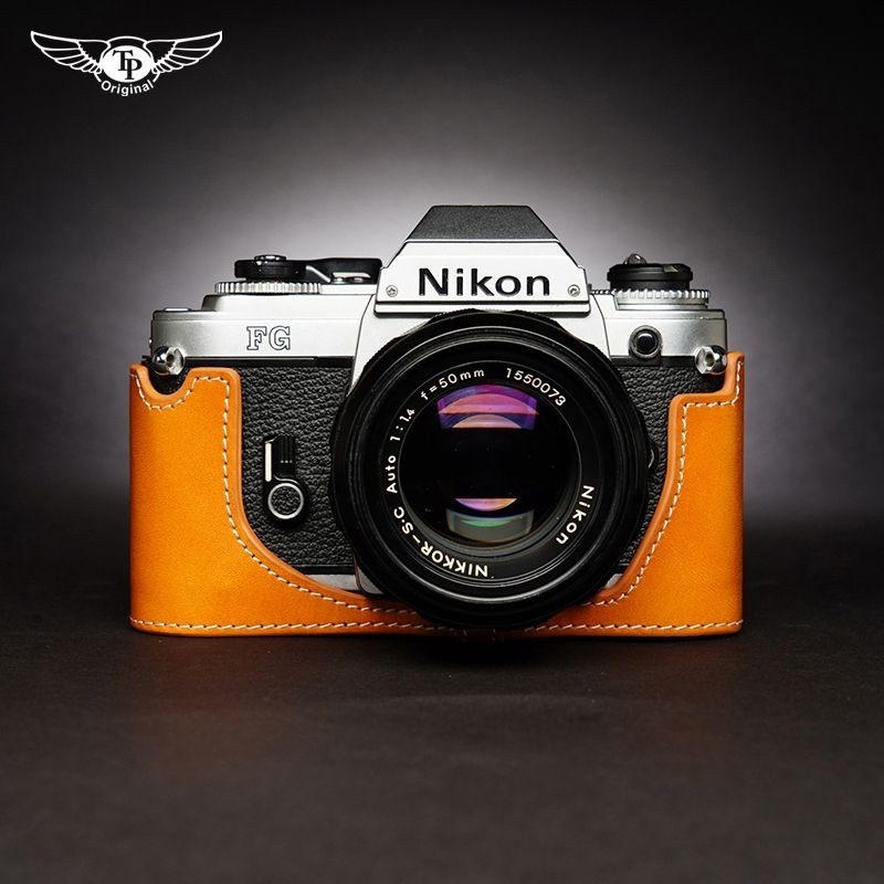 臺灣TP 尼康Nikon EM FG FG20相機包真皮套膠片機保護套 手工牛皮