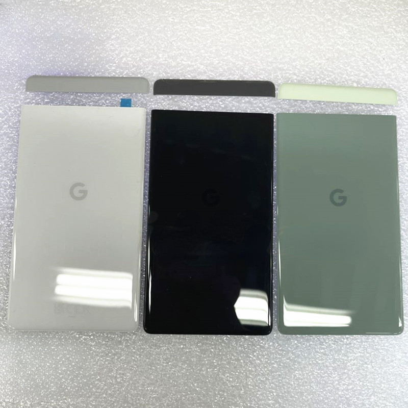 適用於 Google Pixel 6A 電池蓋上玻璃頂蓋更換維修零件的後殼蓋玻璃