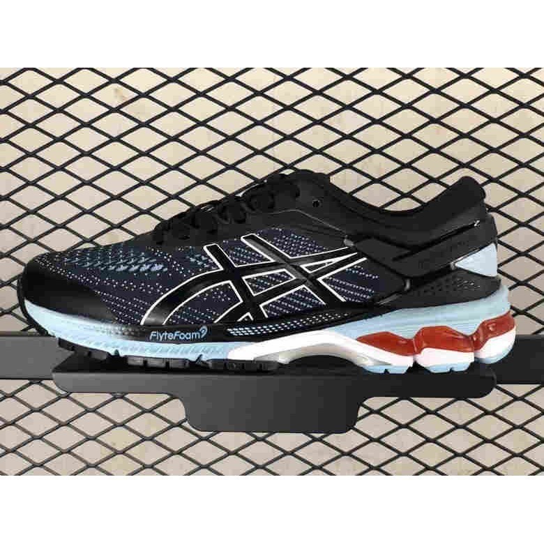 亞瑟士 GEL-KAYANO 26代 穩定緩衝減震跑步鞋 黑玉 39-44.5