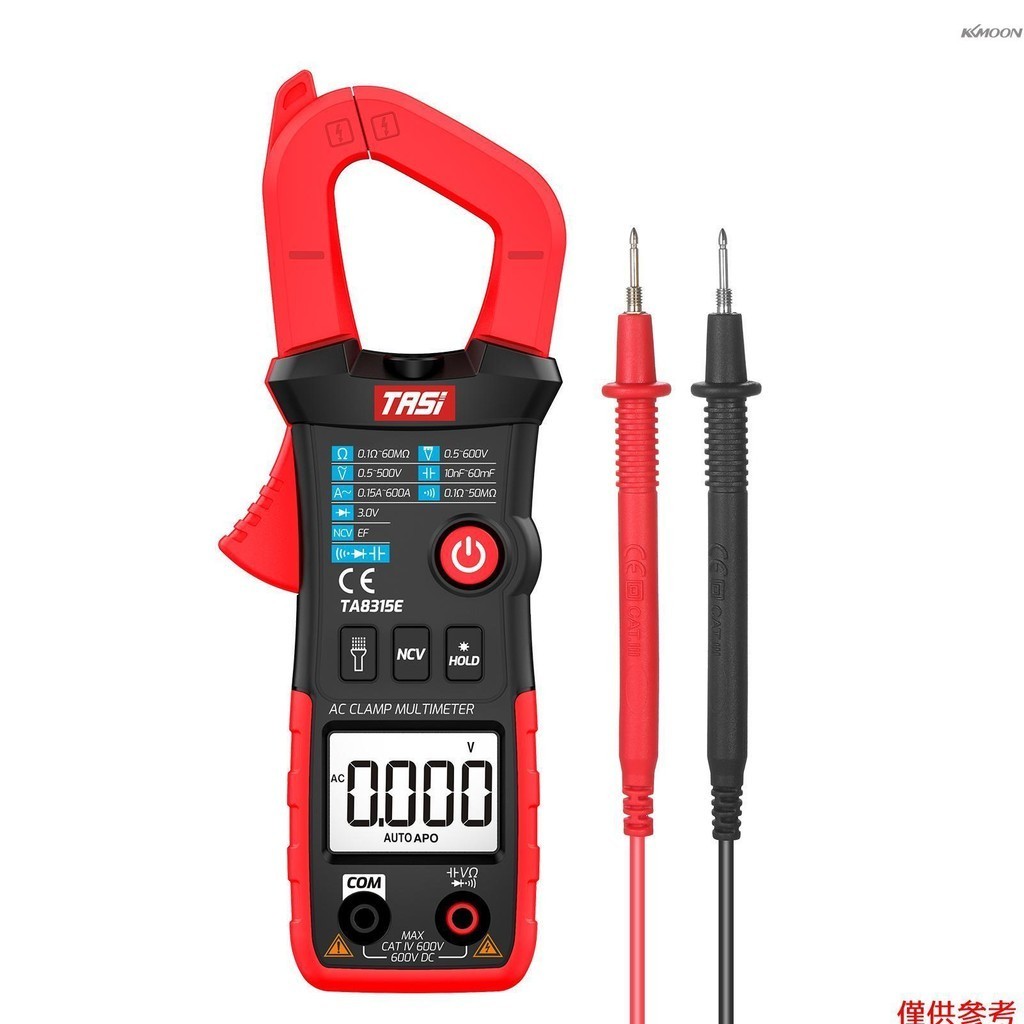 Tasi TA8315E 數字鉗錶萬用表專業測試儀真有效值萬用表迷你多功能測試儀 OHM NCV DC/AC 電壓表