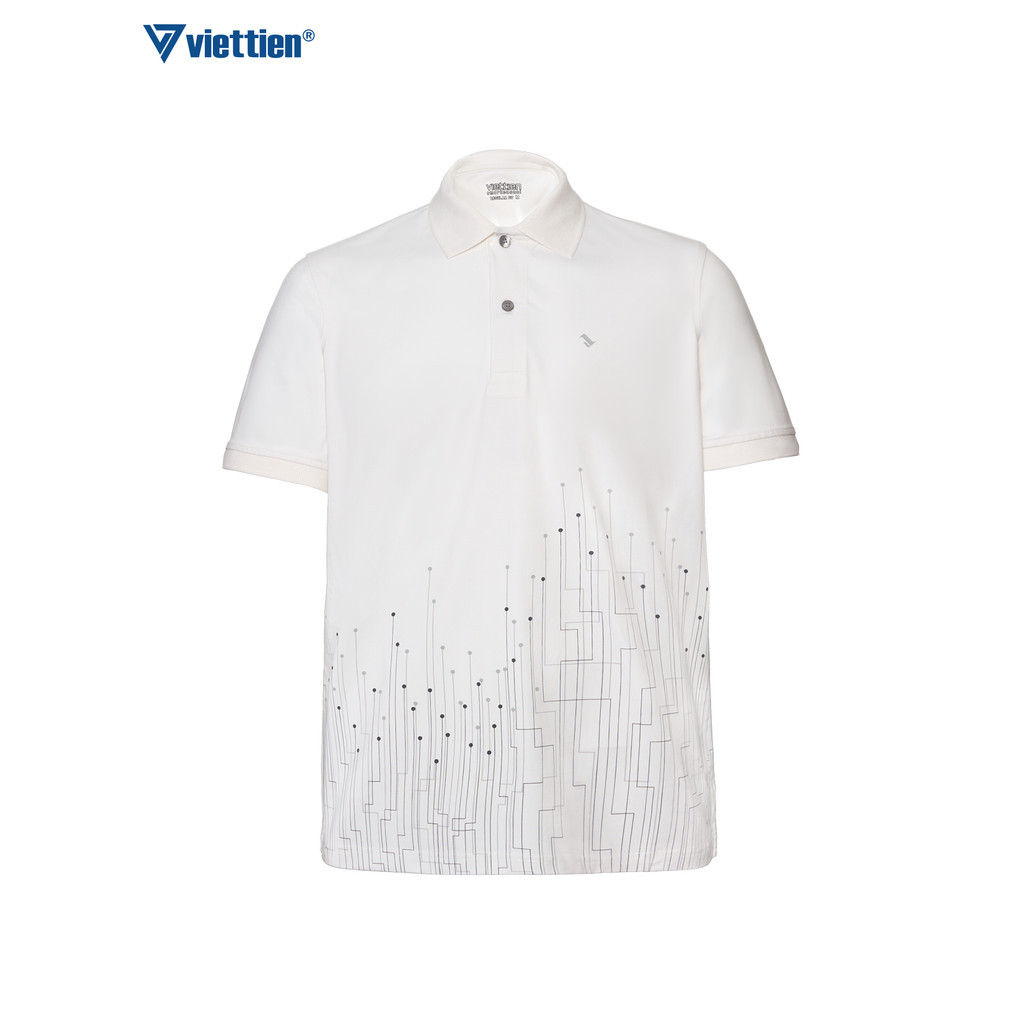 Viettien SMART CASAAL 無口袋 Polo T 恤常規版型棉質面料 - 6R3322CFYP01C