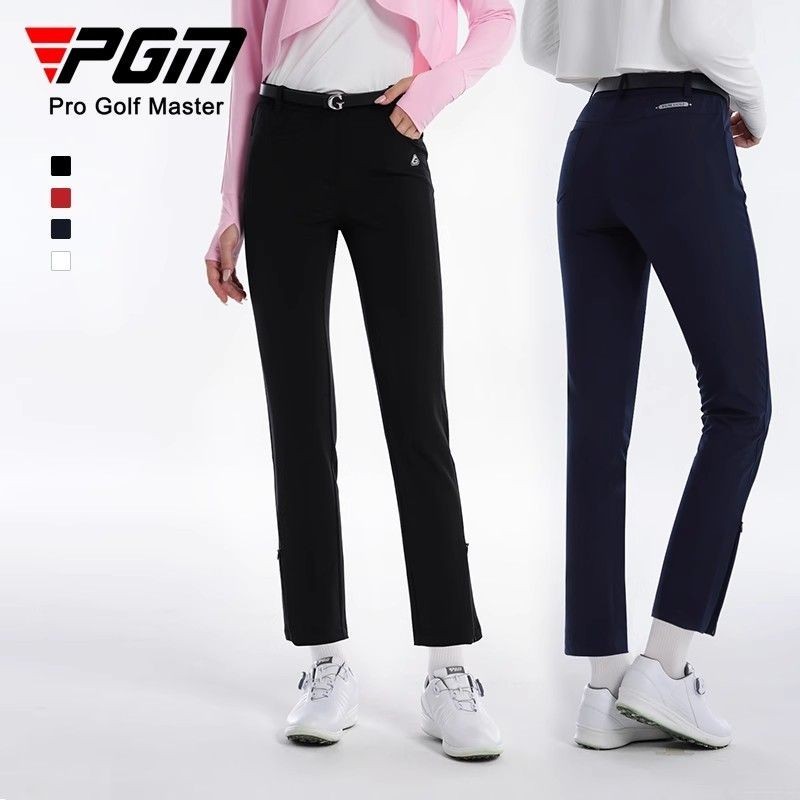 【現貨秒發】高爾夫球衣 高爾夫球褲 PGM 高爾夫褲子 女夏季運動褲 緊身顯瘦長褲 彈力九分褲 速乾