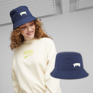 Puma 帽子 Skate Bucket Hat 藍 漁夫帽 遮陽【ACS】 02513302