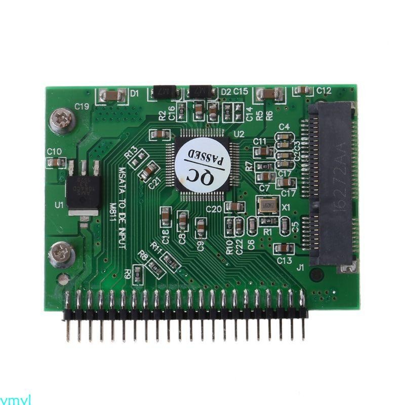 Ymyl MSATA 磁盤轉 IDE PATA 44Pin 主板轉換器適配器,適用於台式機 2 5