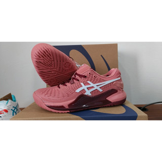 MK56 ASICS GEL-RESOLUTION 9 男子網球鞋運動休閒鞋緩震透氣專業球鞋女暗紅色EUR39-46