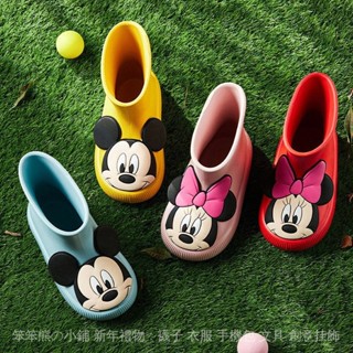 迪士尼童雨鞋夏季水防滑可愛卡通男童女童室外寶寶雨靴子