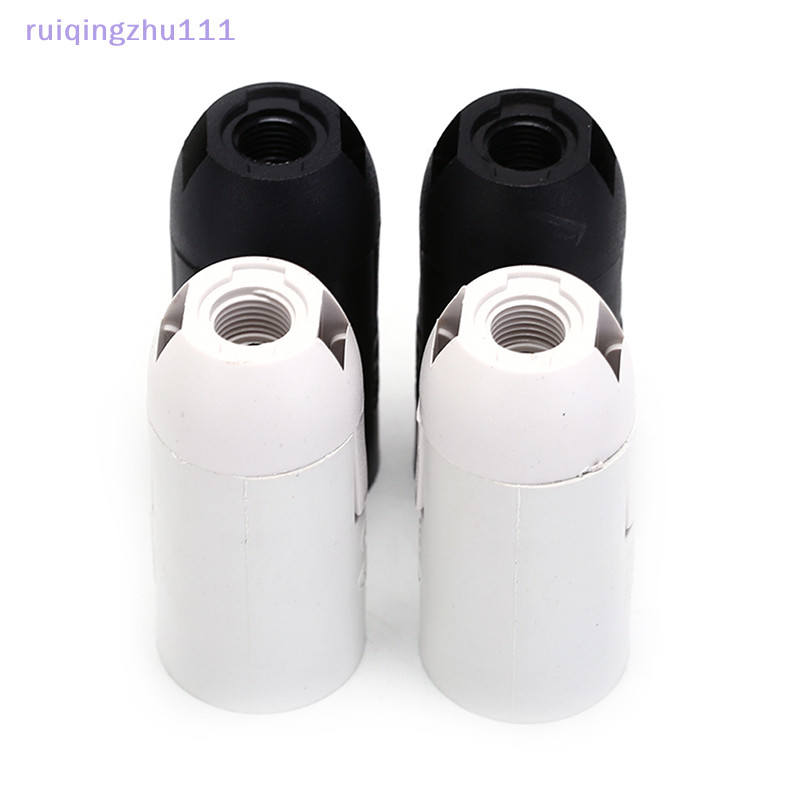 【ruiqingzhu】E14球泡燈座燈座塑料LED燈黑色白色【TW】