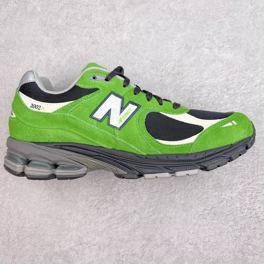 [純原NB] 2002R 翻毛皮 低幫 休閒運動慢跑鞋 跑步鞋訓練鞋 M2002RGZ 黑綠色
