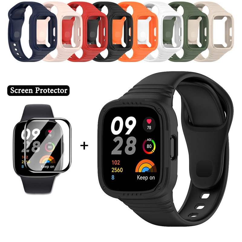 適用於 Redmi Watch 3 active lite 的矽膠錶帶