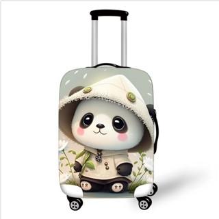 可愛熊貓動漫 行李箱防塵套 拉桿箱套子 行李箱保護套 加厚 旅行箱套 旅行箱保護套