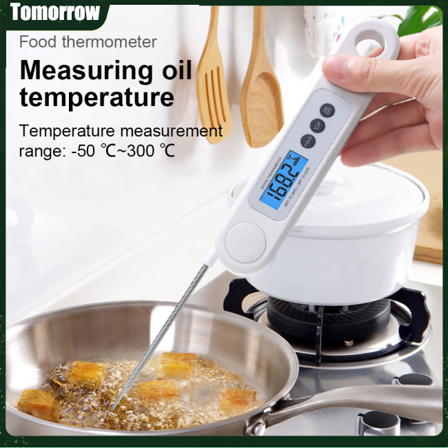 Tol廚房食物溫度計可折疊設計高精度耐高溫數字溫度計(不含