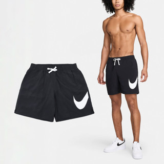 Nike 短褲 Swim Volley 男款 黑 7吋 海灘褲 沙灘 大勾 速乾 [ACS] NESSE506-001